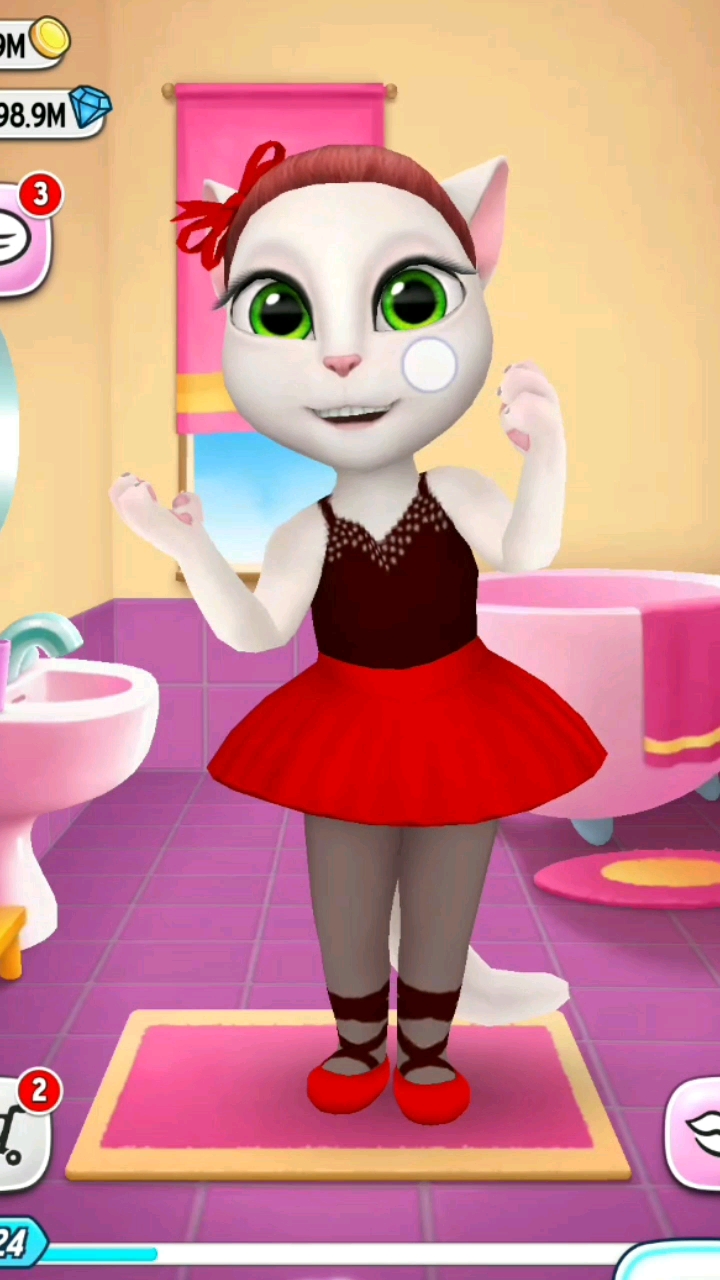 安吉拉今天穿这么漂亮还被人打了!