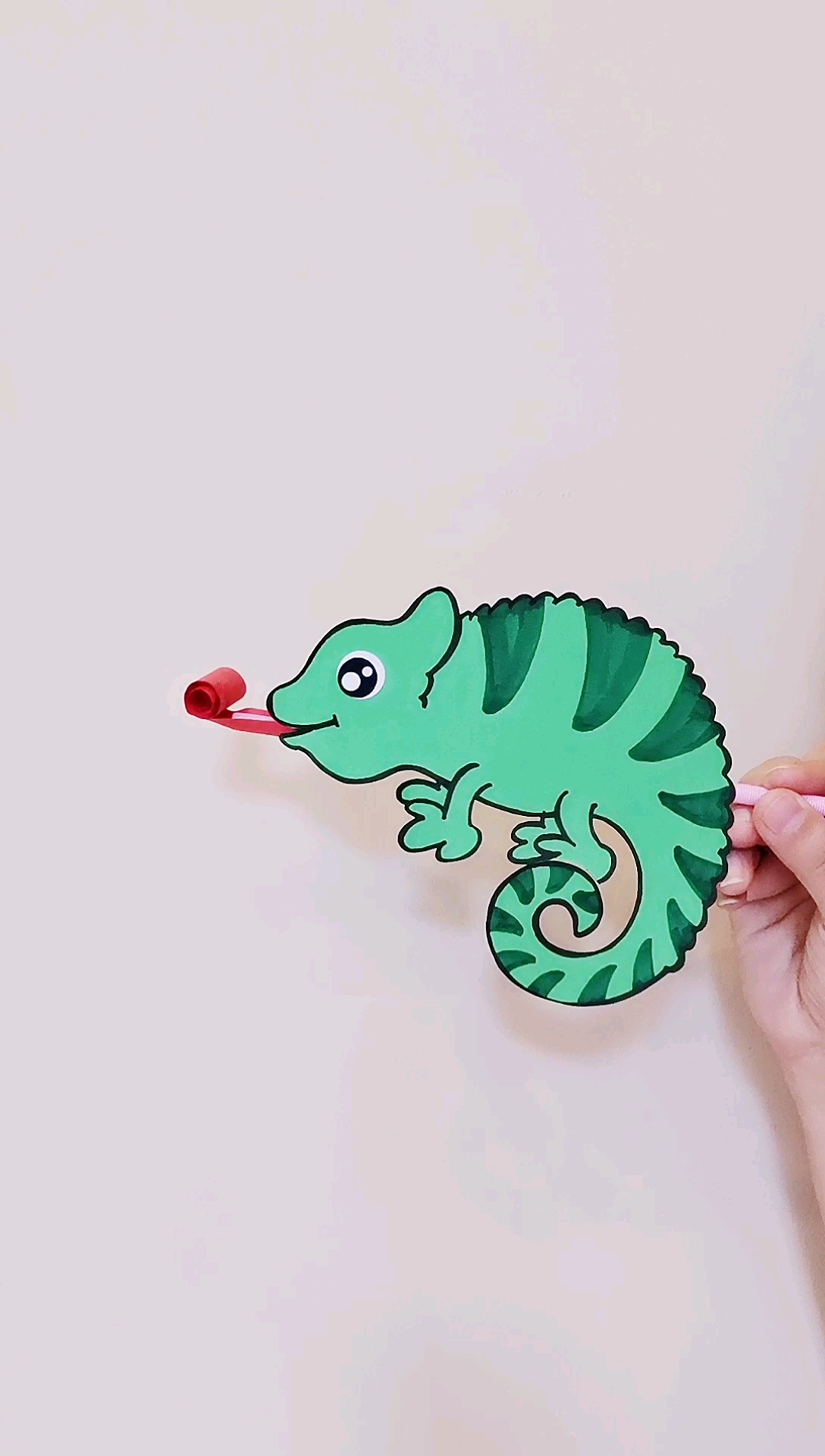 手工制作#会吹口哨的蜥蜴教程来喽