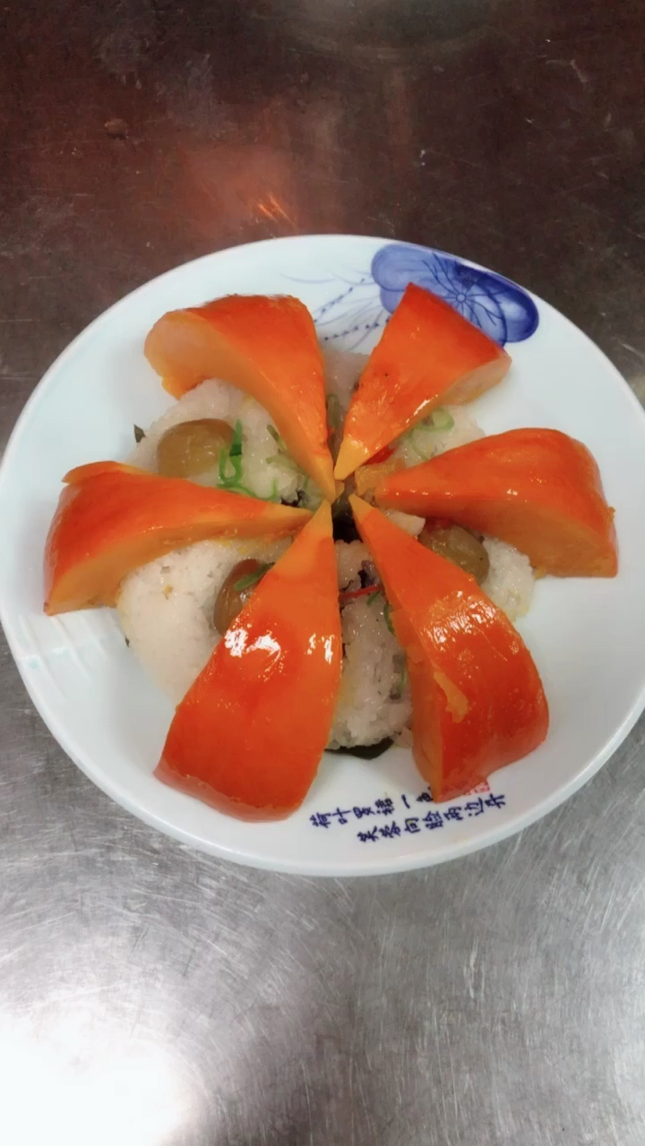 一道甜食,金瓜八宝饭