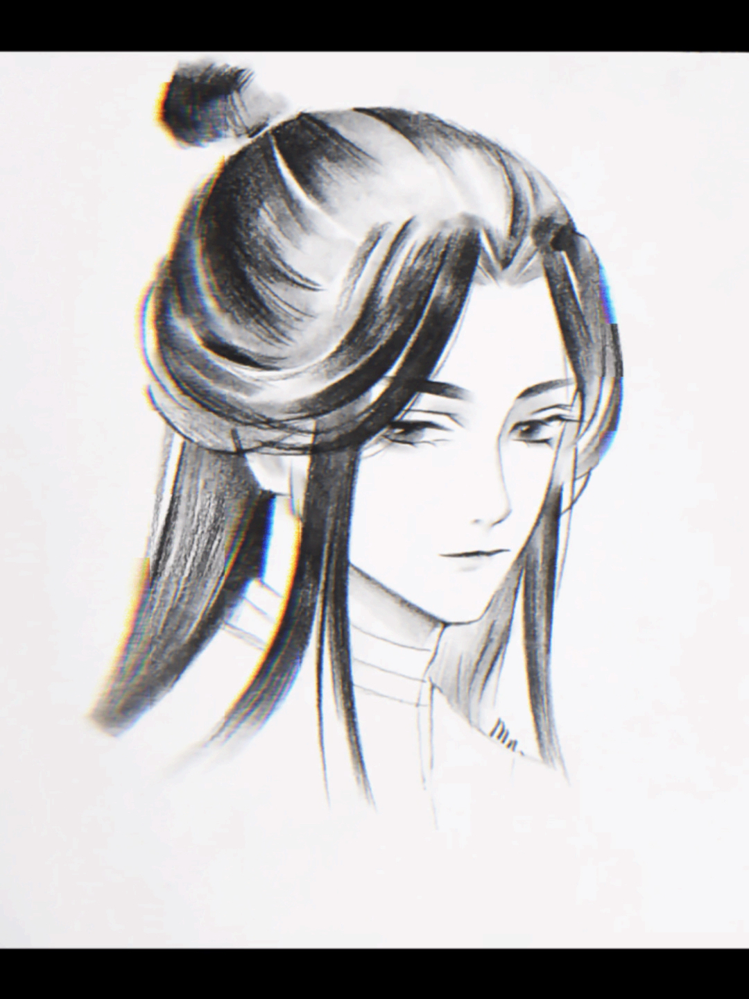 教你只用一支炭笔画出完美谢怜