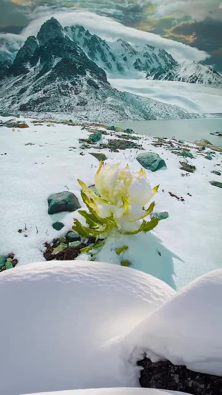 每見一次雪蓮都有一種說不出的激動,因為大家都說能見到雪蓮的人都會