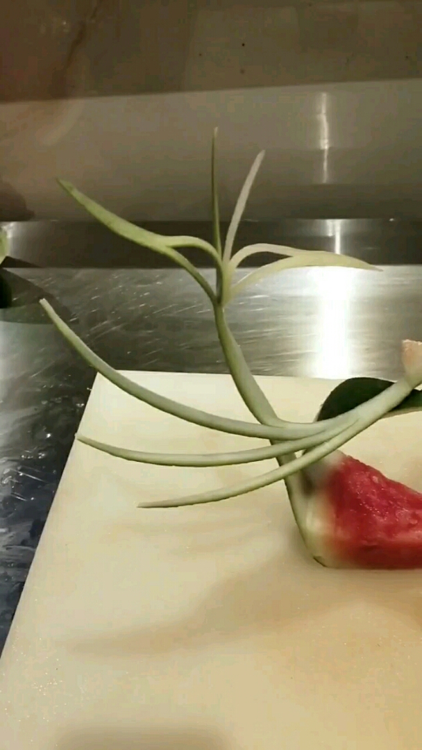 高手教你切西瓜草花