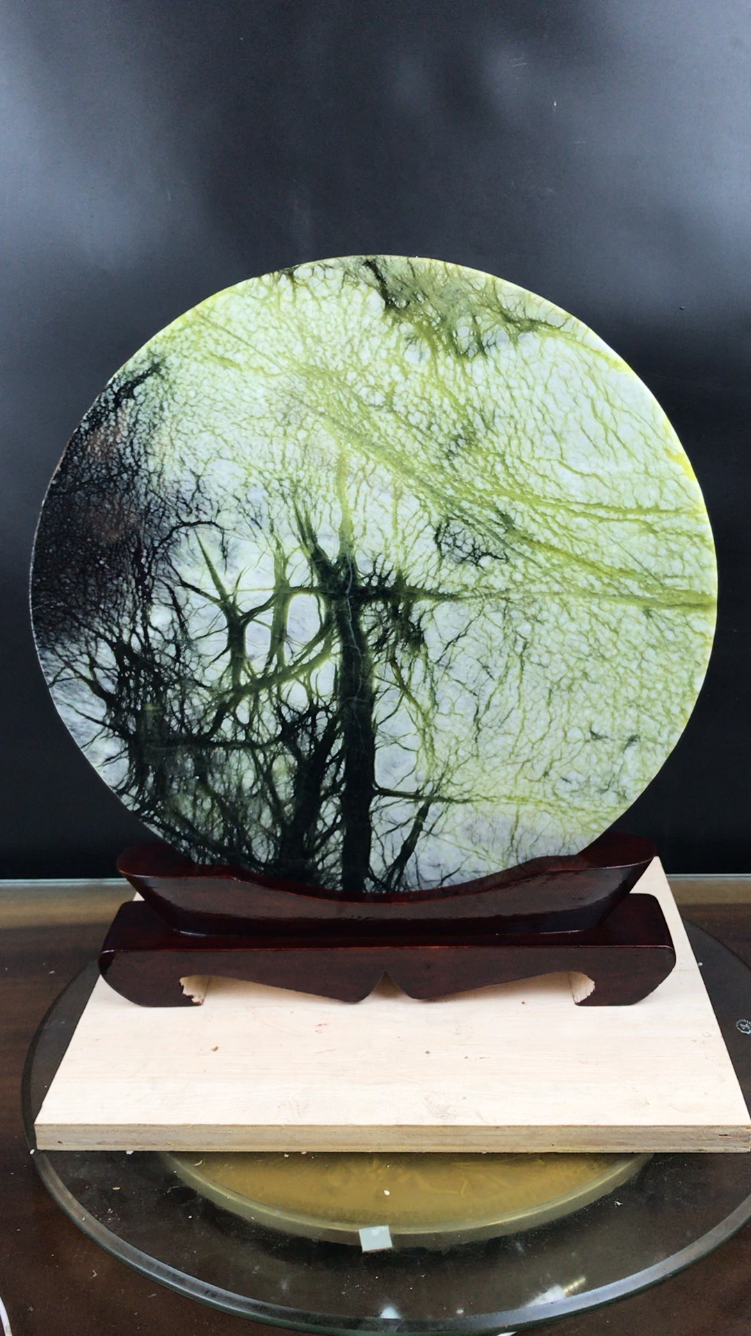 这个石头的花纹漂亮吗,纯天然的,辽宁玉树石