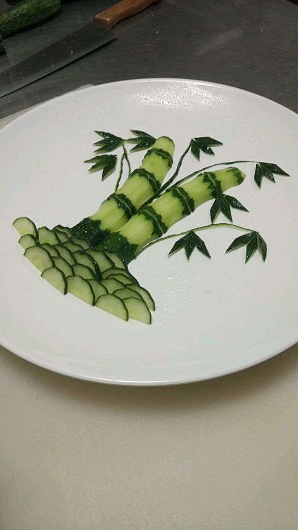 黄瓜这样做竹子,有教程哦!喜欢的记得关注哦!