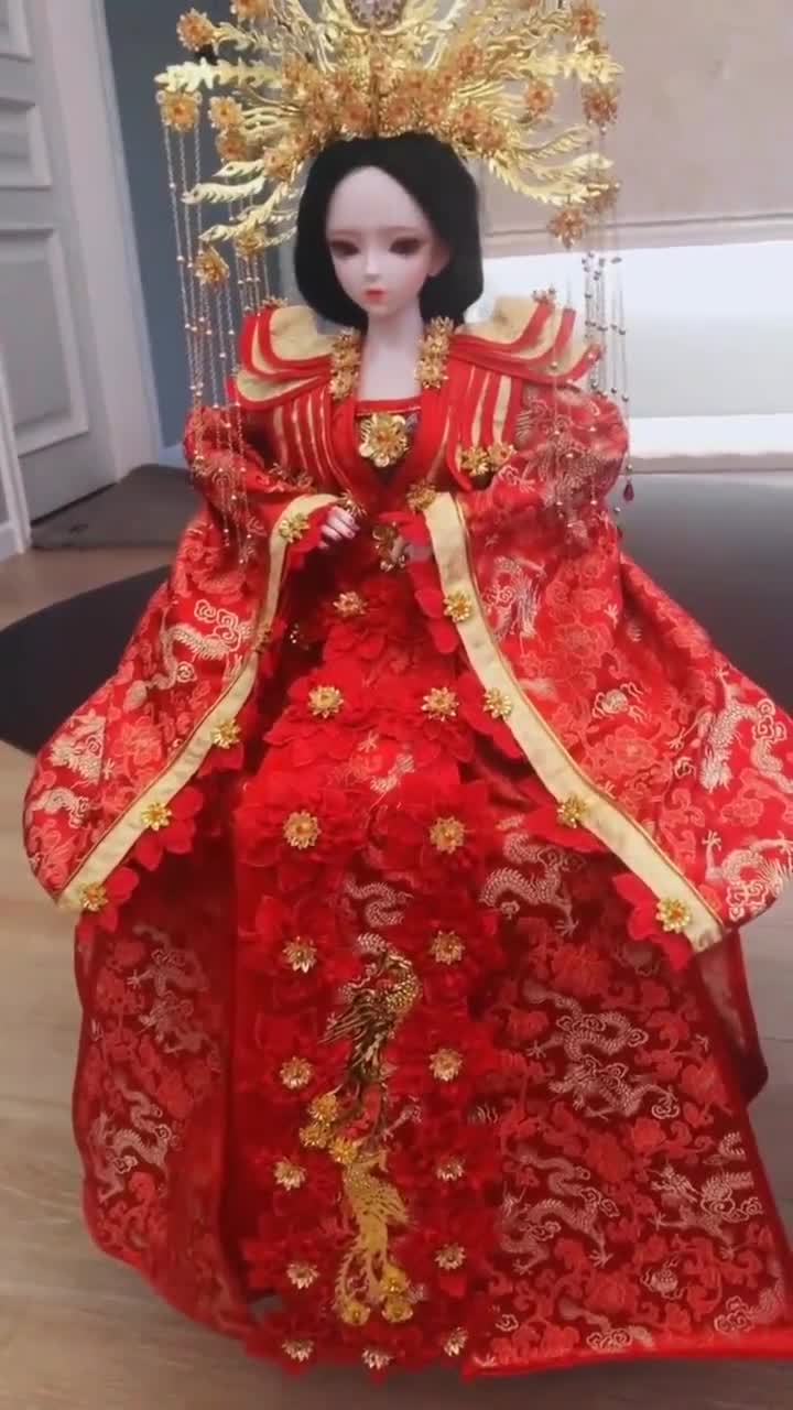 终于对自己狠了一把,花700买了这个武则天娃娃,太好看了