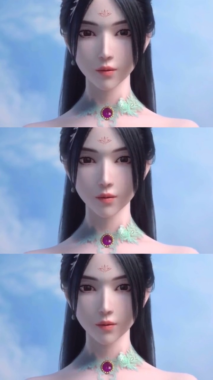 动漫#雪鹰与余靖秋重逢,桃花意境非常浪漫