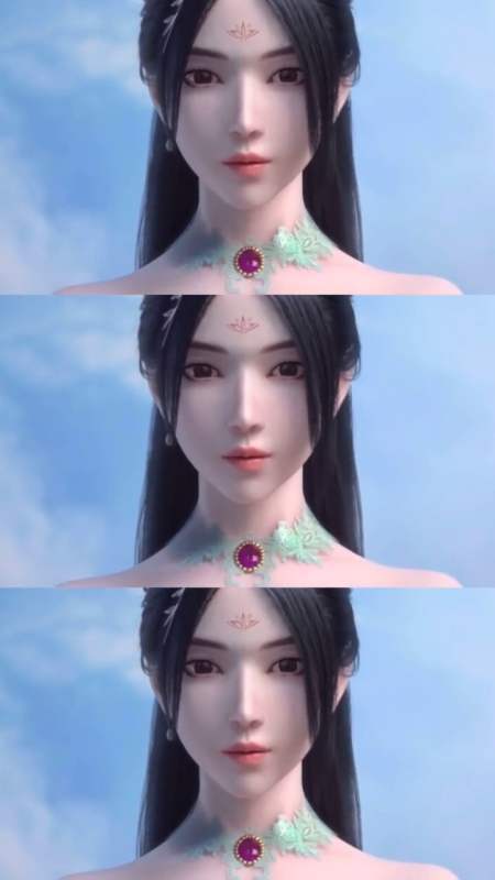 动漫#雪鹰与余靖秋重逢,桃花意境非常浪漫