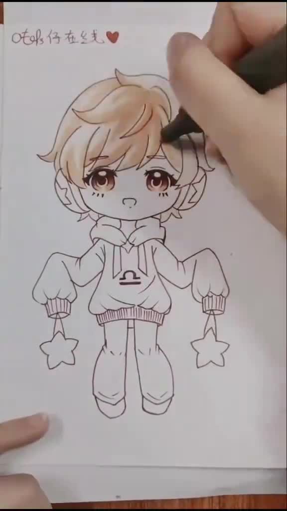 画画原来如此简单送给天秤座的小可爱