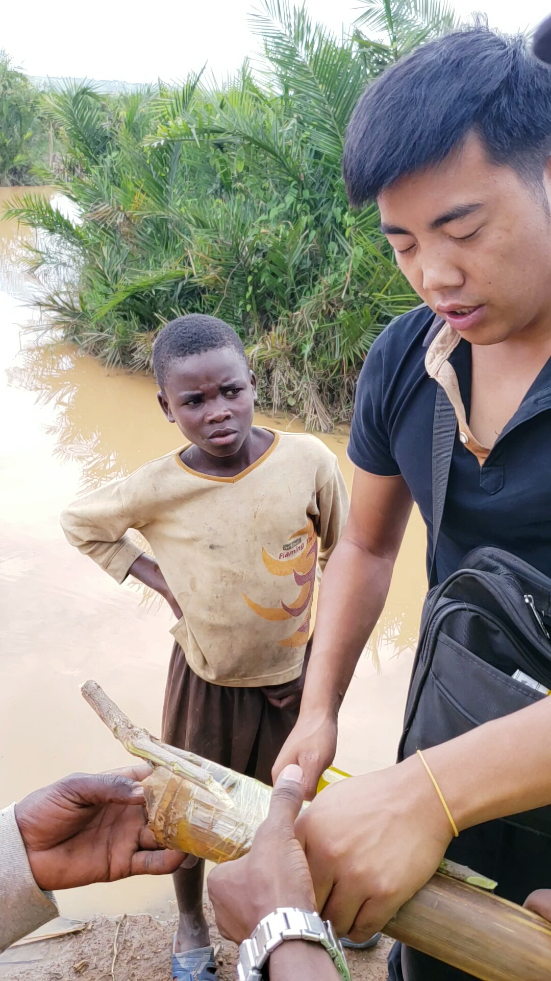 户外抓鱼#户外打野