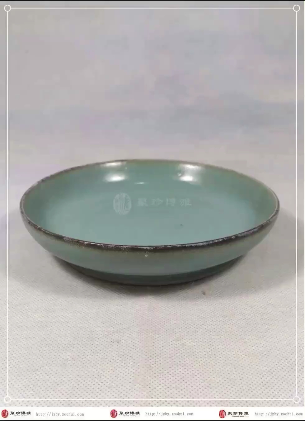 古董古玩收藏#宋代汝窑天青釉笔洗