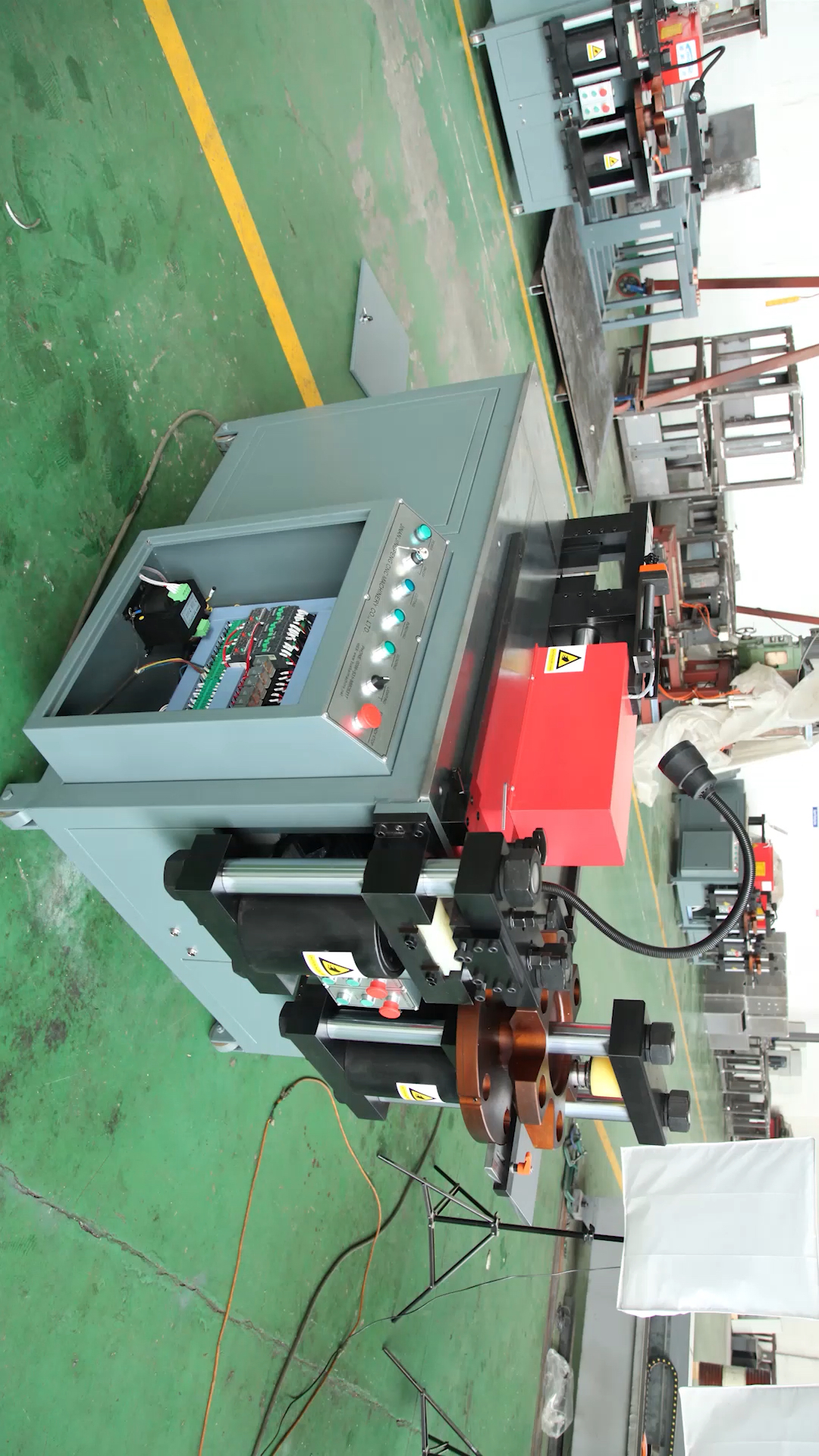 三工位铜排母线加工机