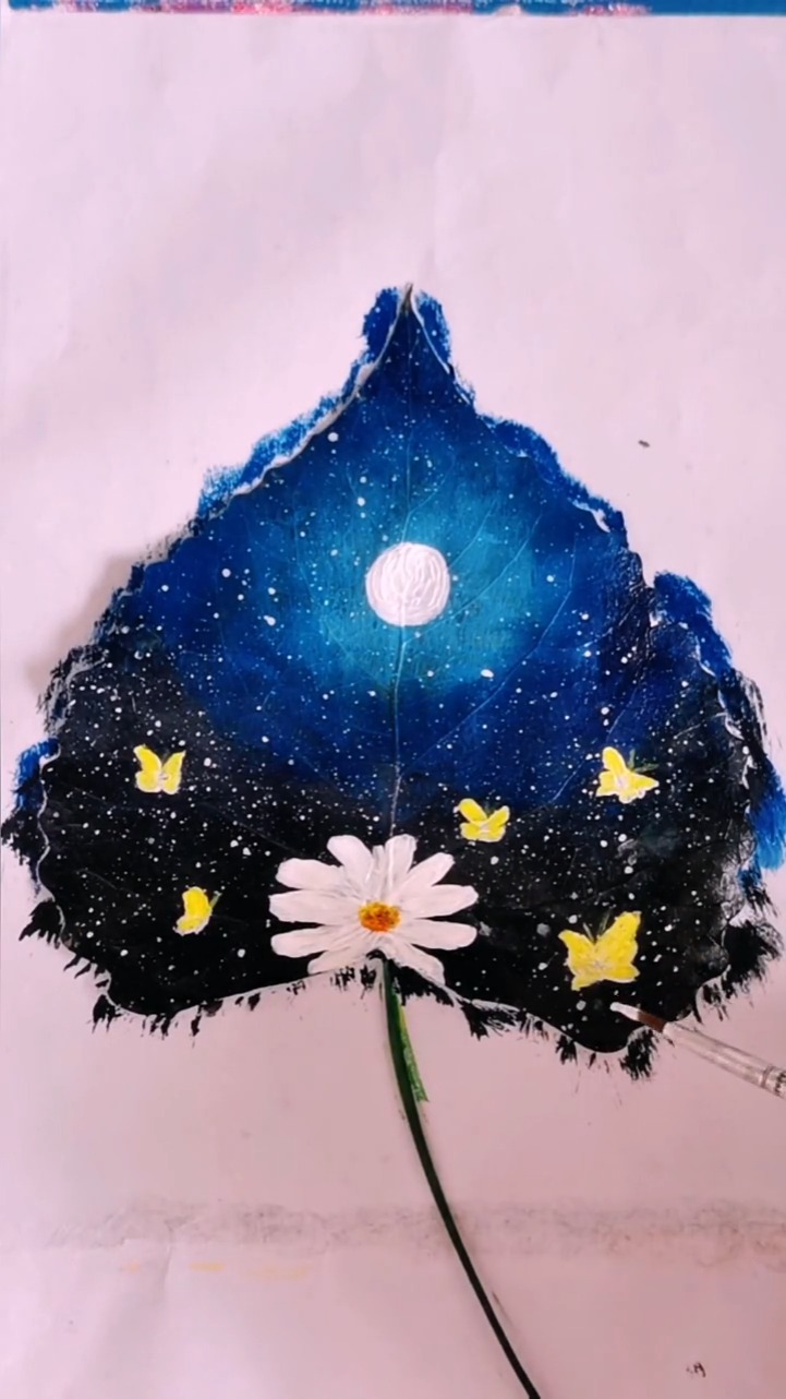 画画原来如此简单#丙烯彩绘:这样的菊花是不是你喜欢的呢