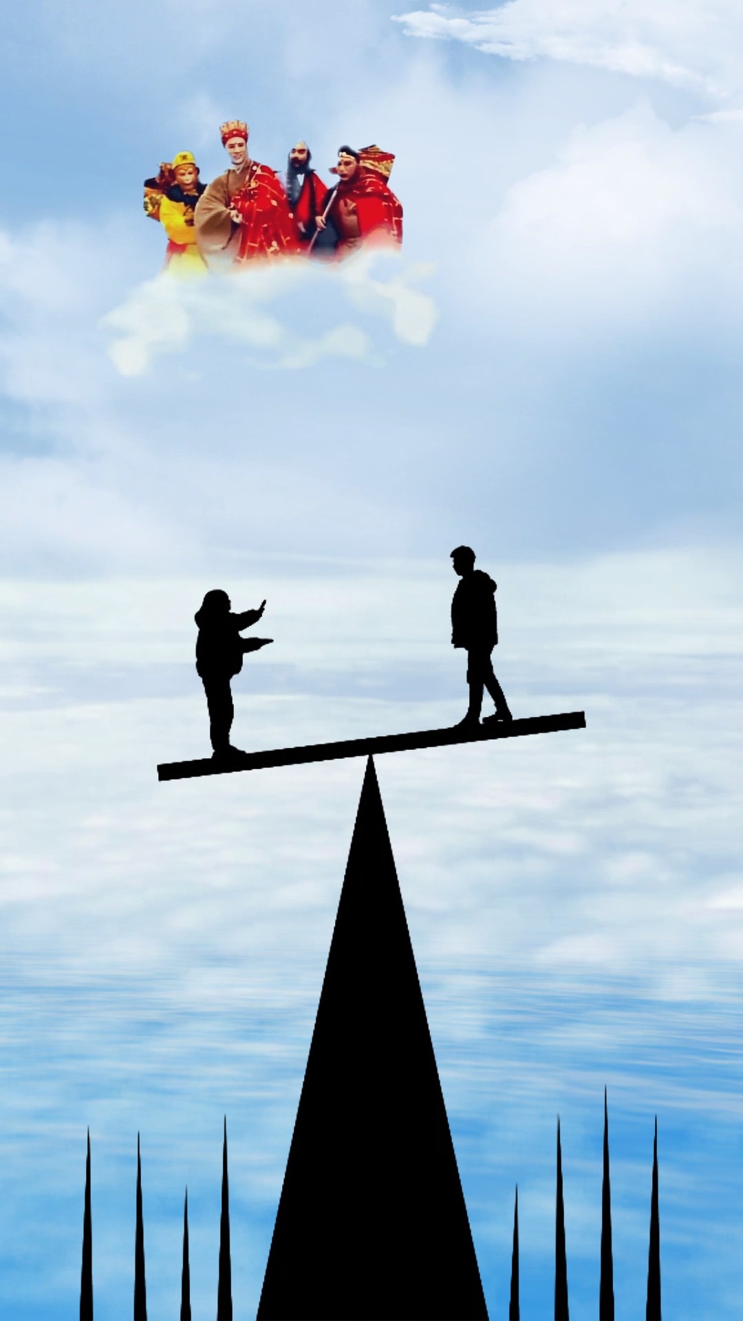 爱情得两个人共同付出,不然会失去平衡