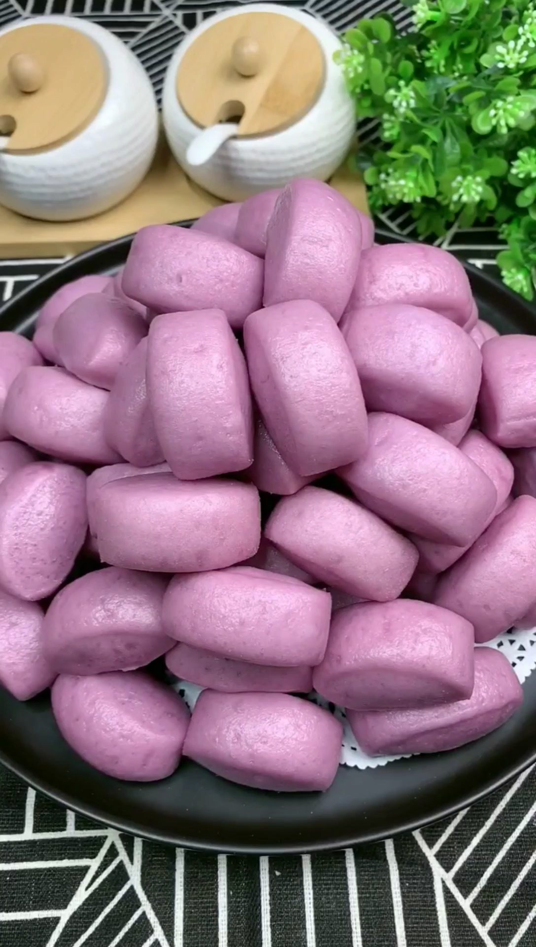 自制美食#紫薯小馒头