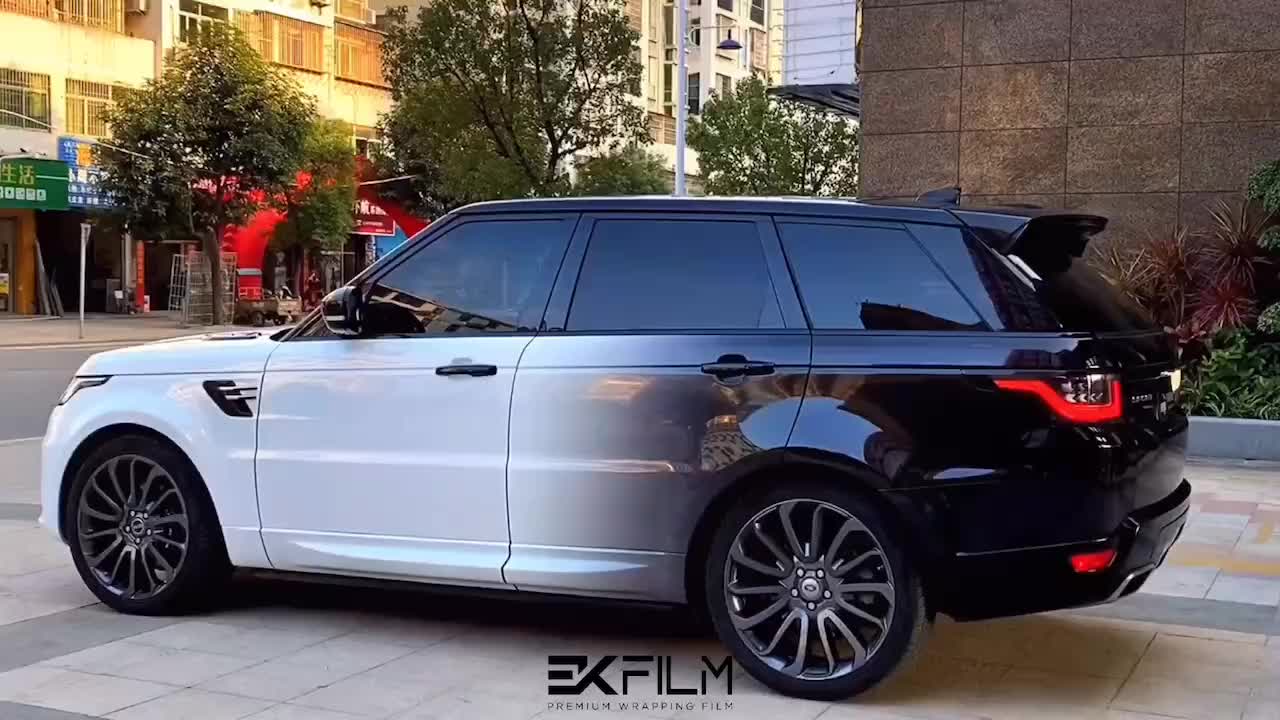 ekfilm|彩绘定制黑白渐变|路虎揽运