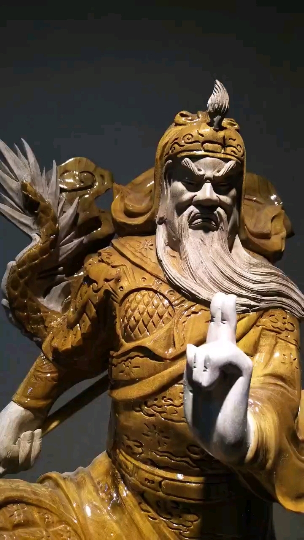 关公踏龙战长虹,骨气人穷志不穷,双击666