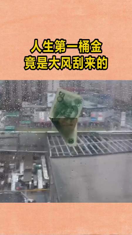 我要上热门#人生第一桶金,竟是大风刮来的