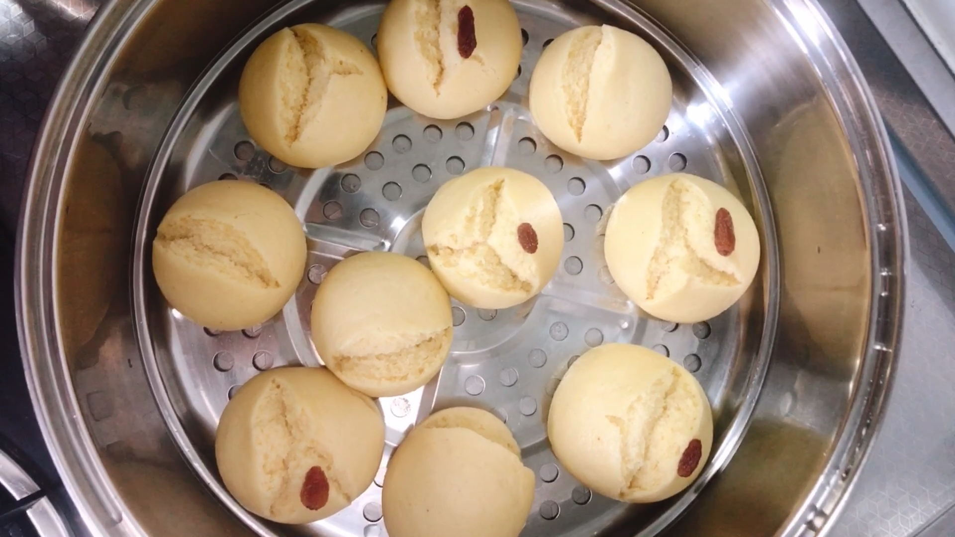 舌尖上的乡村美食#玉米面馍