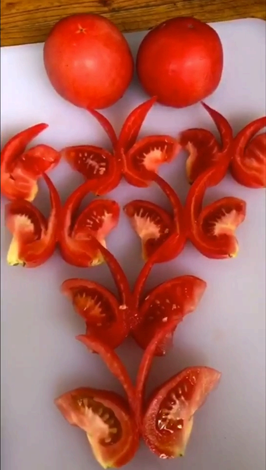 贴秋膘#番茄切蝴蝶,学不会算我输@全民小助手