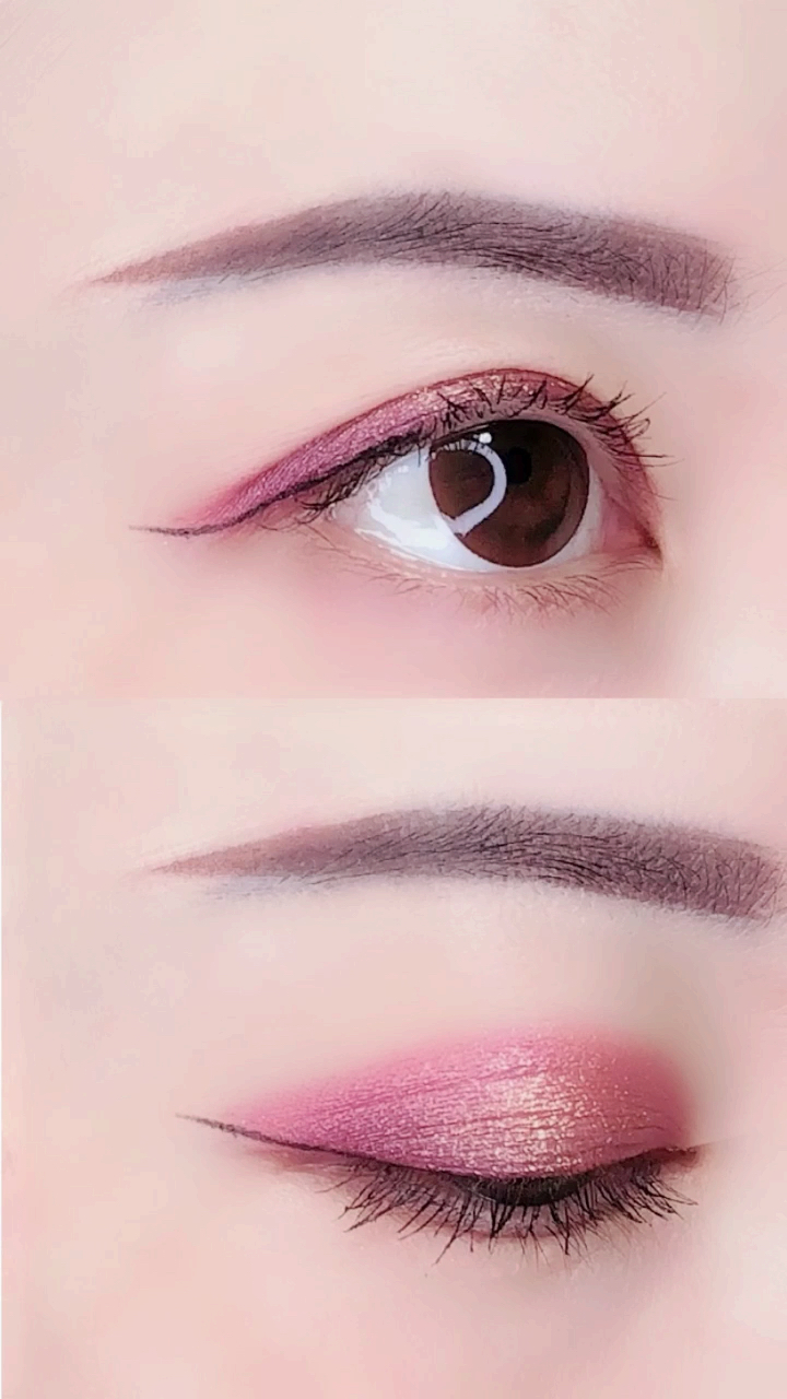 我要上热门#微紫闪亮眼妆