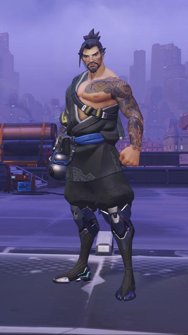 守望先锋#当你坚持连续一月每天认真玩半藏,大概就是这么个情形.