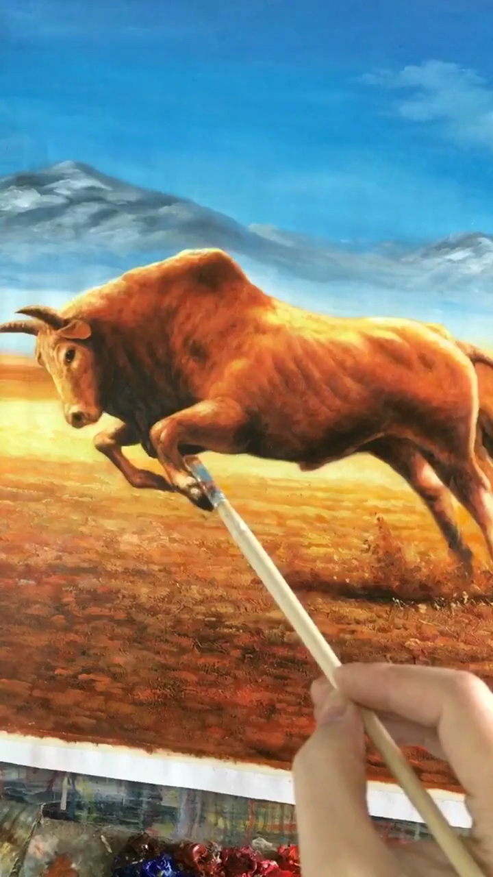 万牛奔腾不比万马奔腾差哪里去.