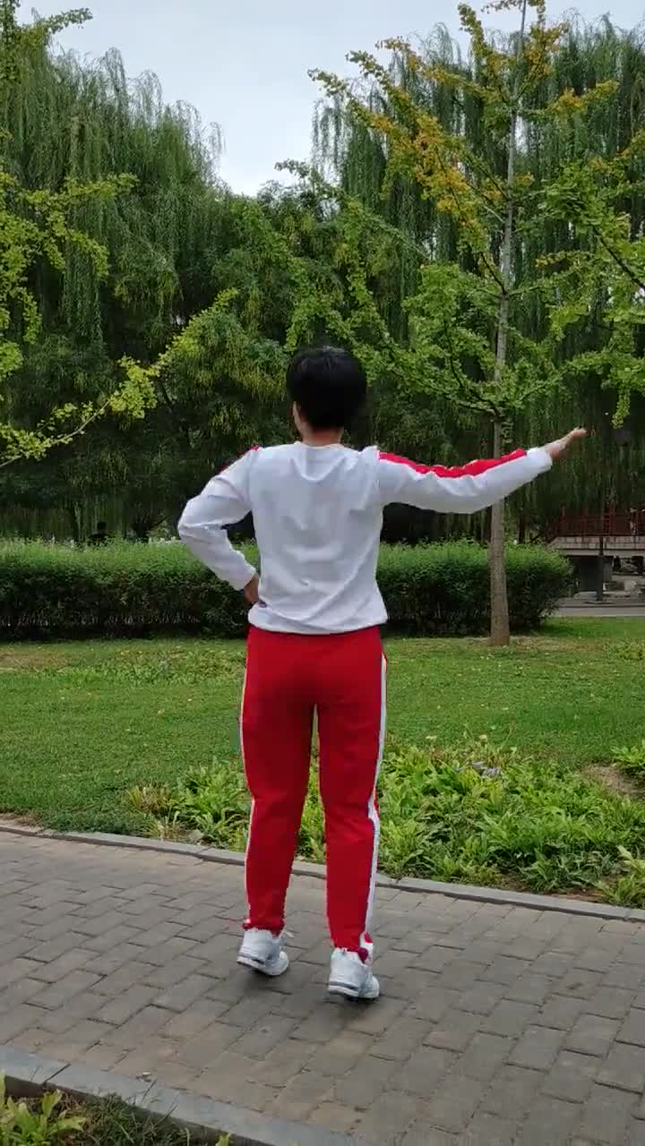 广场舞《等到山花开》第一部分单人背面教学,喜欢的带走!(1)