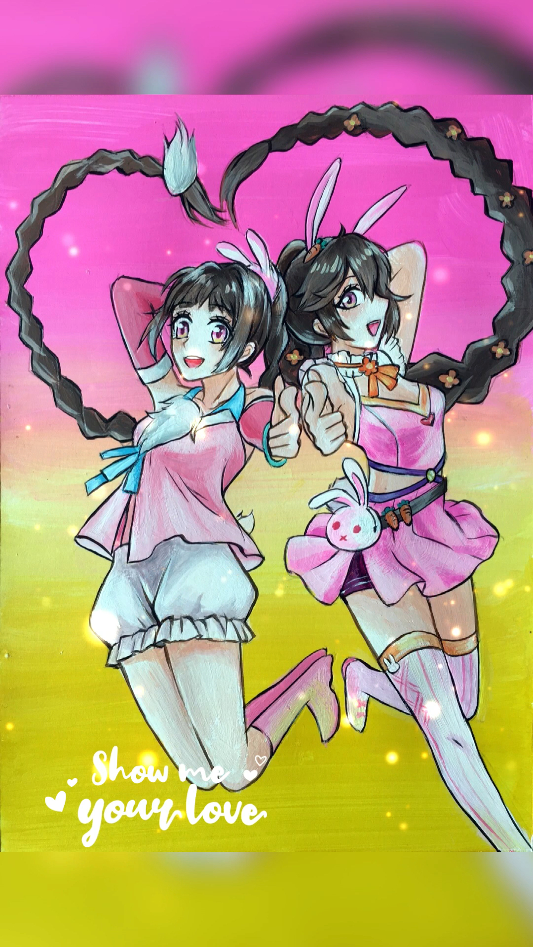 画画斗罗大陆双胞胎姐妹小舞和小跳跳舞