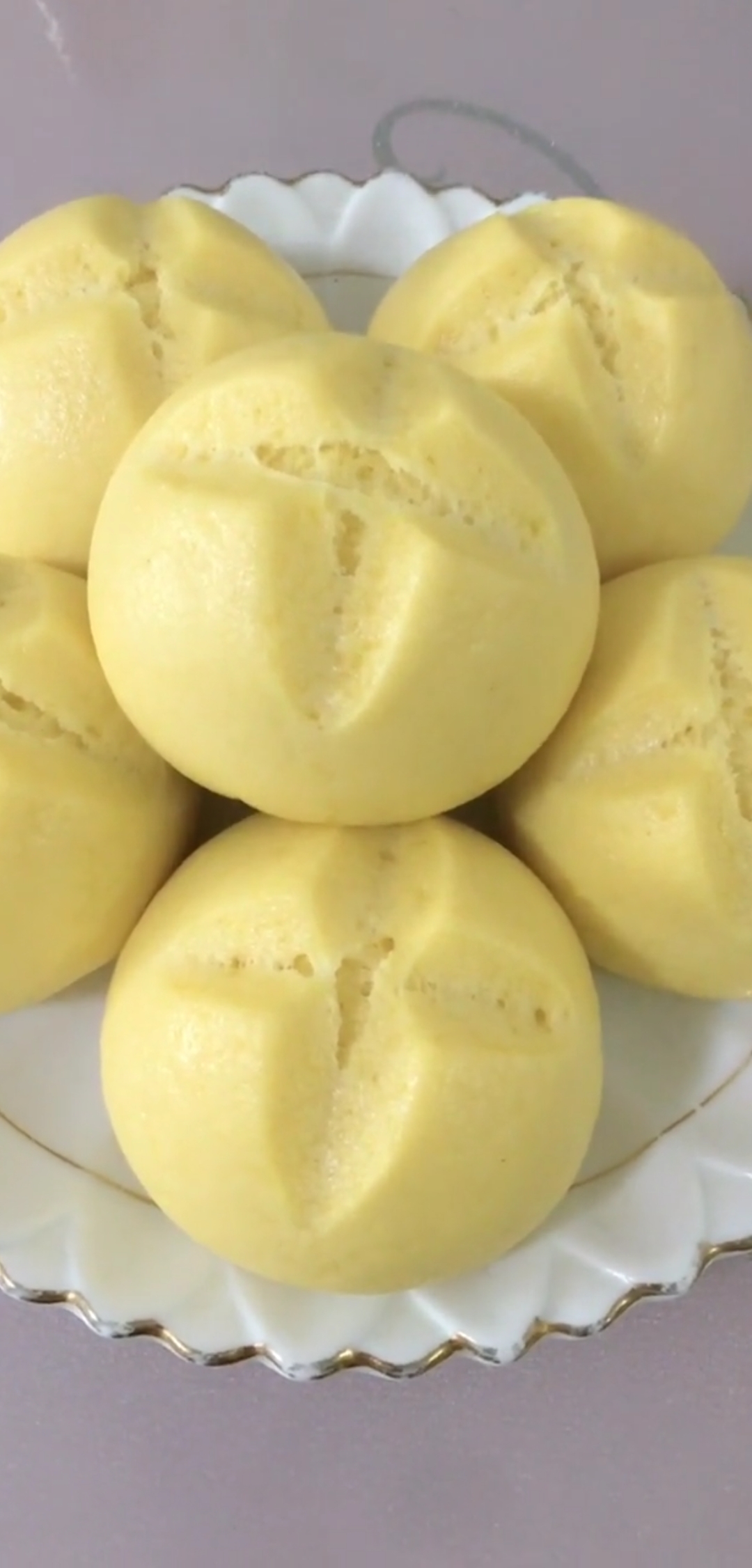 美食#玉米面开花馒头做法