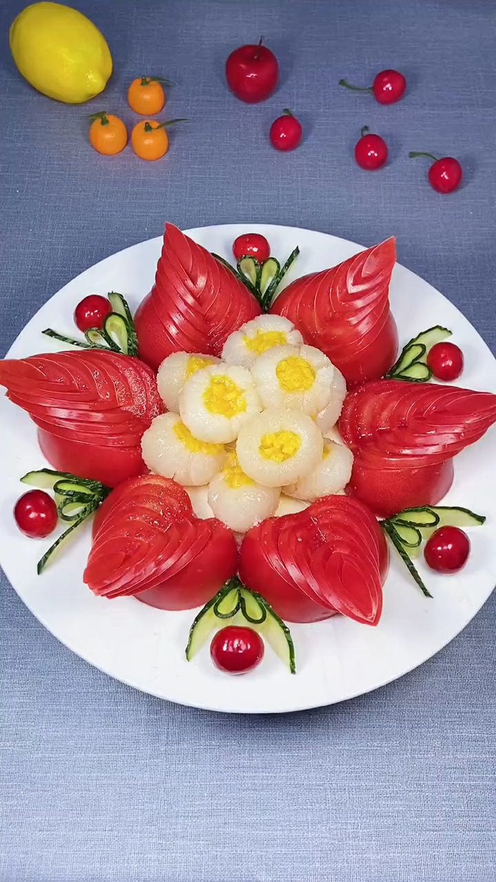 炎炎夏日来一盘高颜值的水果拼盘 ,给你带来丝丝凉意,做法简单-度小视