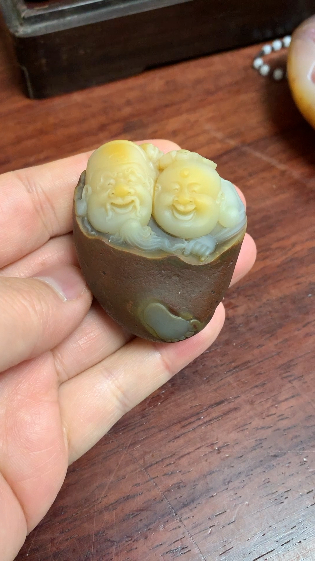 雨花石,蛋白石雕件