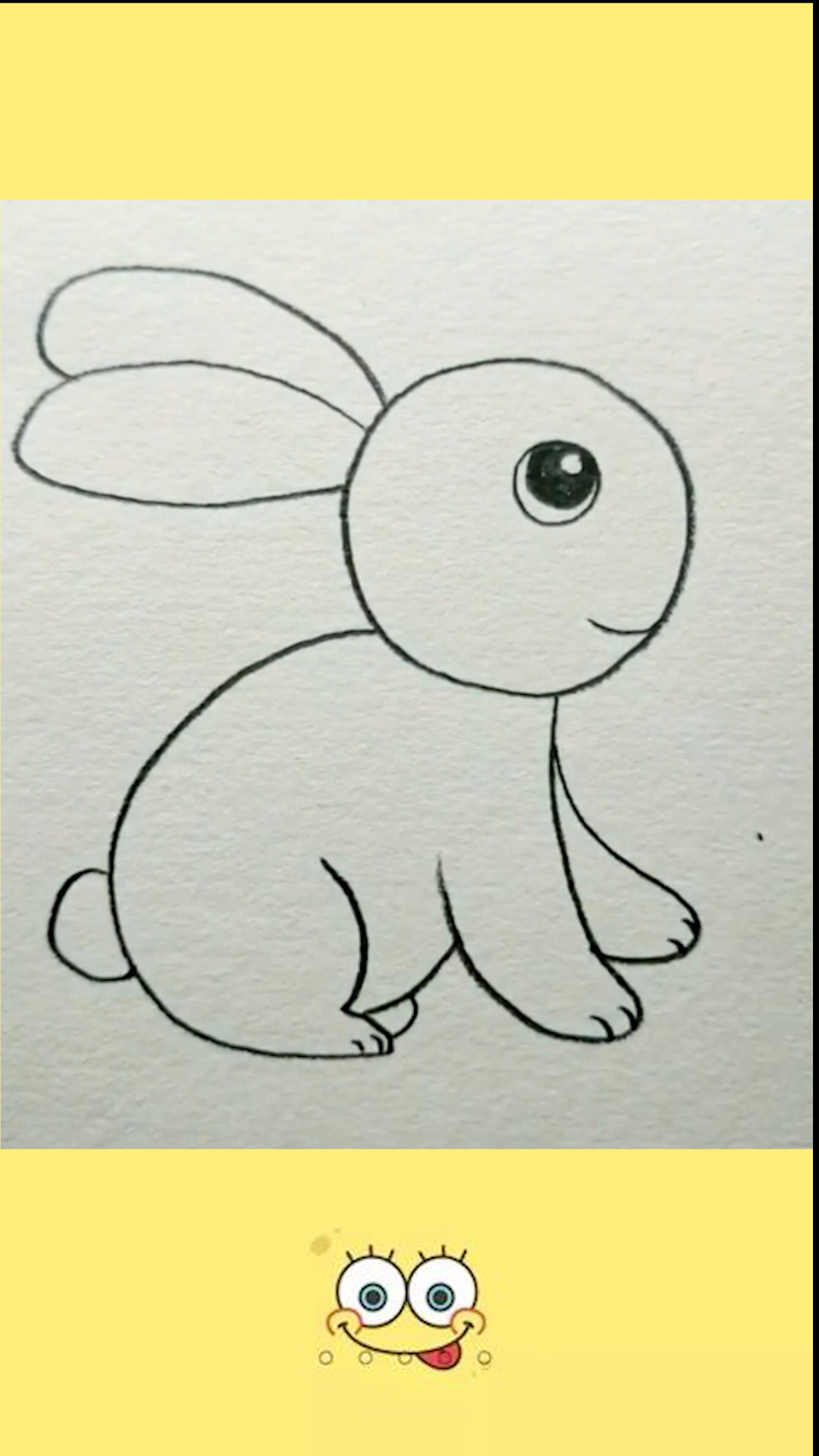 画一只最简单的小兔子图片