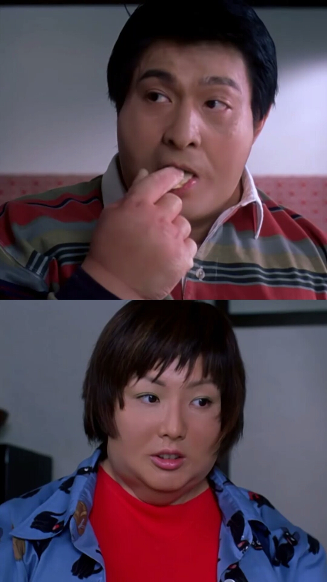 瘦身男女中的刘德华和郑秀文,超级大胖子.