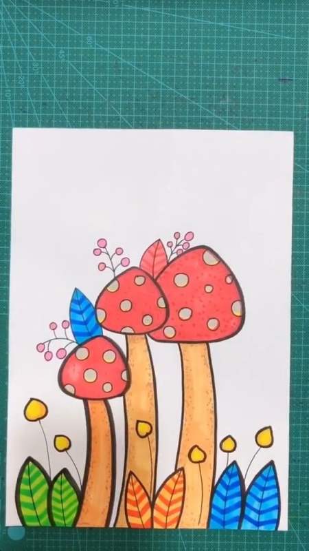 简笔画#很简单的一幅画,快来学吧