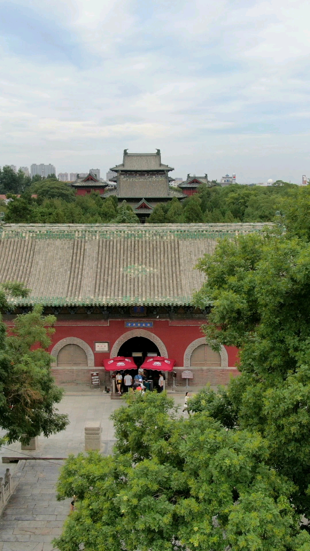 夏日旅行目的地#航拍河北石家庄古城正定隆兴寺