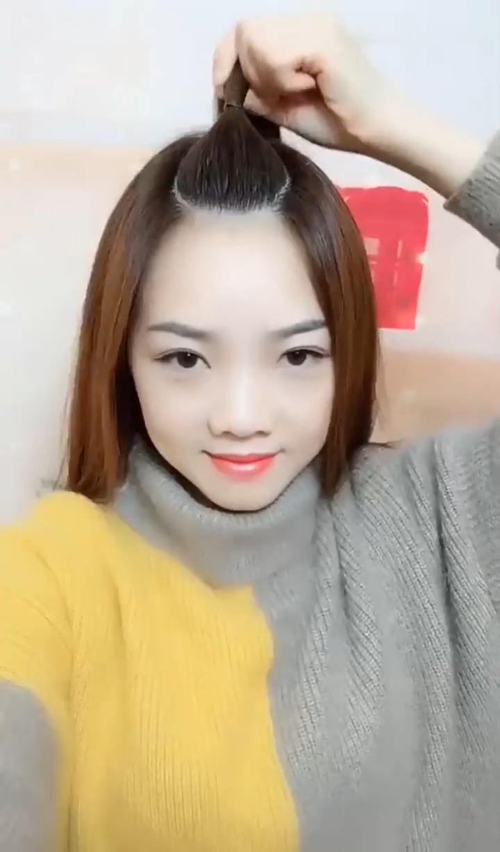 娱乐#30岁小阿姨这样扎头发,瞬间变成18岁!太漂亮了!