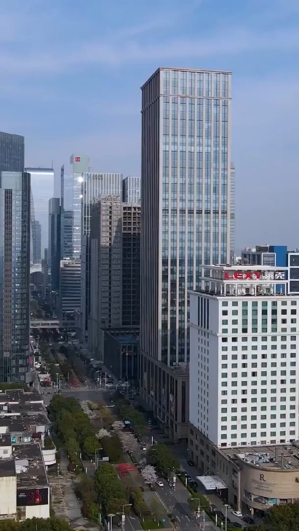 苏州航拍中国最强地级市苏州园区cbd苏州对外名片之一