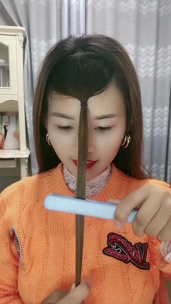 尴尬长度的刘海这么绑
