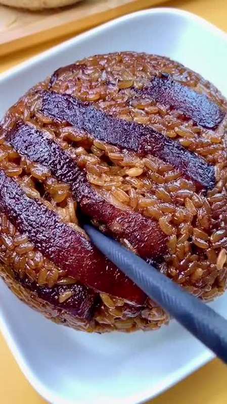 上热门#糯米蒸五花肉,肥而不腻,回味无穷