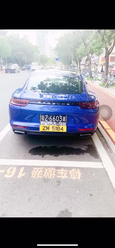 这才叫大佬!帕拉梅拉粤港澳三地牌,这么牛逼的车牌全国都可以通行