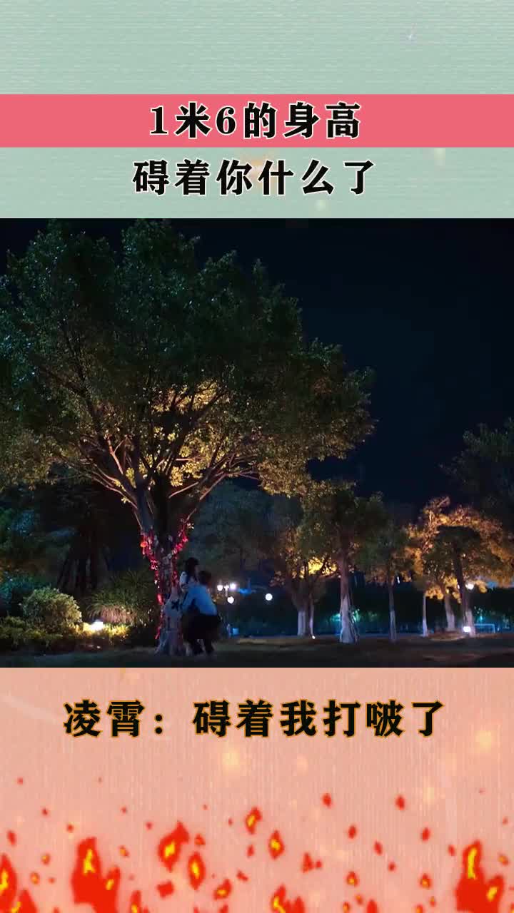 1米6的身高,碍着你什么了?凌霄:碍着我,打啵了