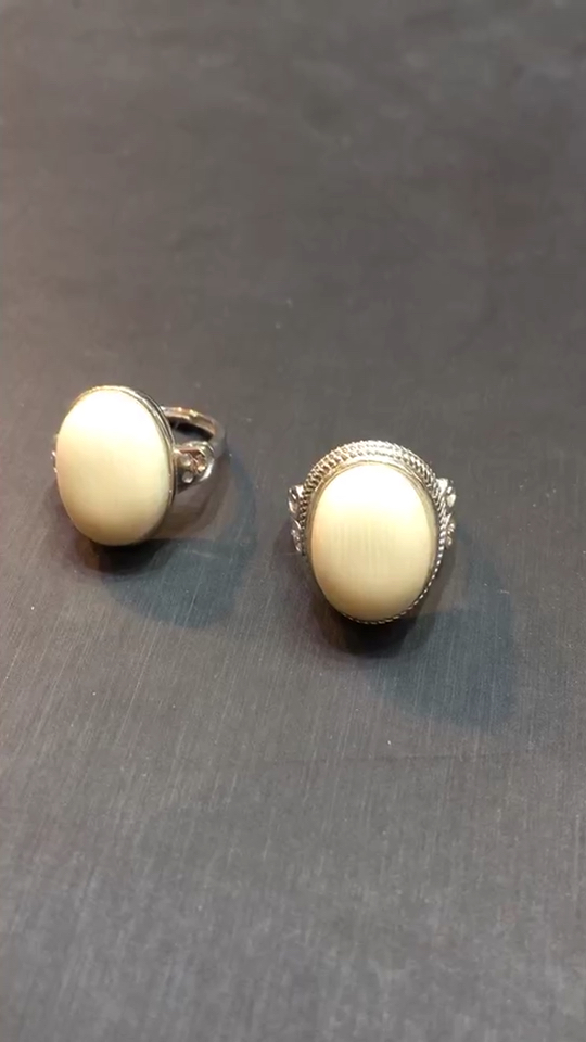 猛犸象牙戒指13×18