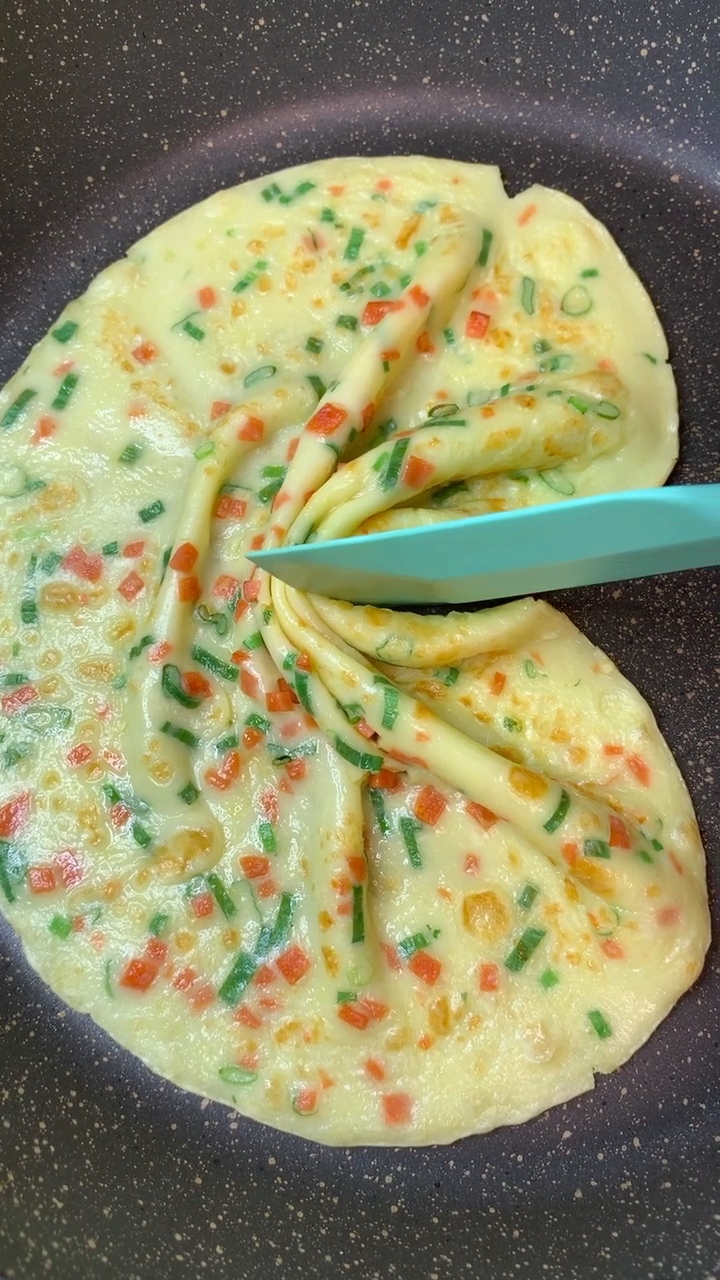 30秒学会 牛奶早餐鸡蛋饼