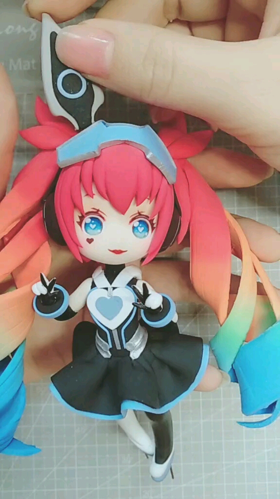 粘土 #王者荣耀 #超轻粘土 #安琪拉安琪拉#工 #黏土办 #办定制  驼哌