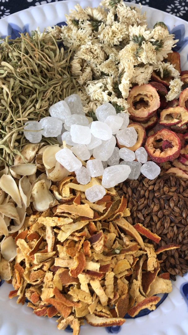 中药药茶#百合山楂大麦茶95常喝可以消食健脾 78清热泻火 97