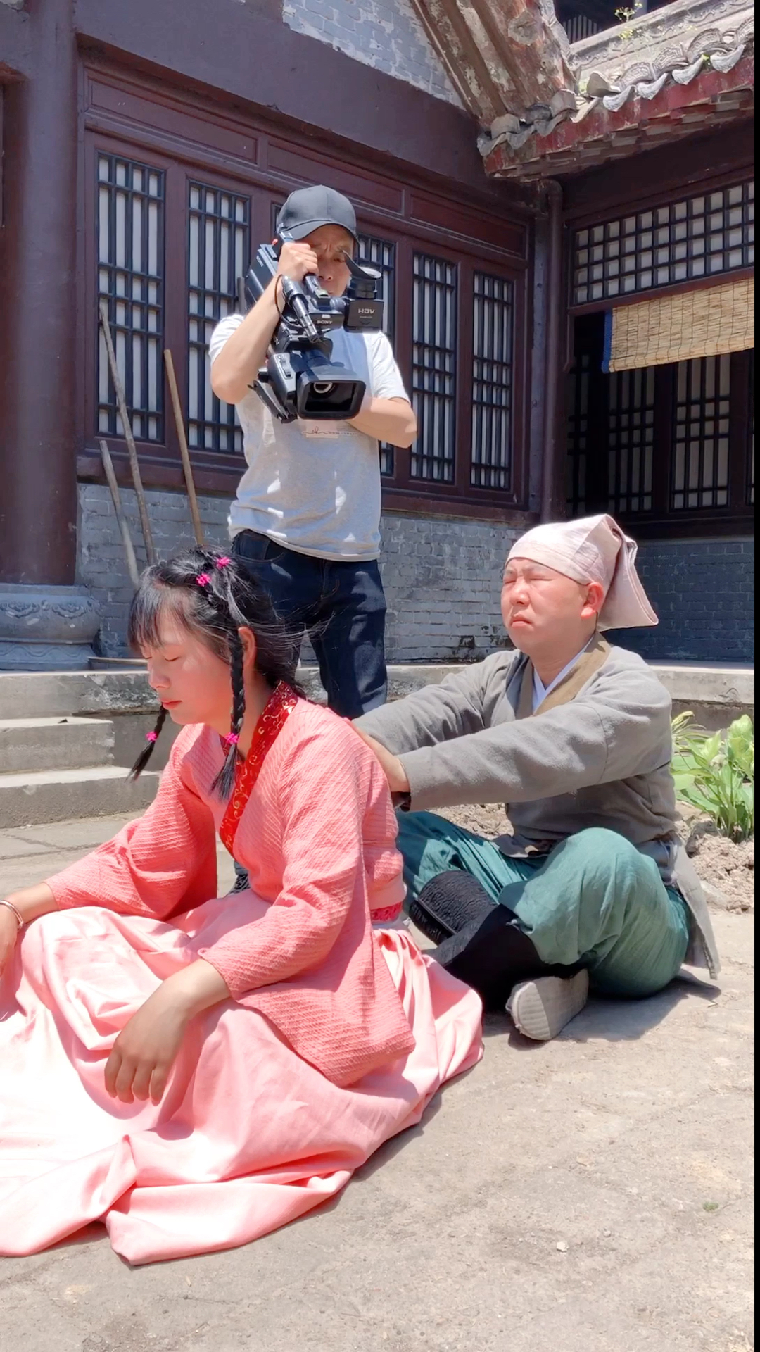 拍戏那点事#原来运功疗伤是这样的