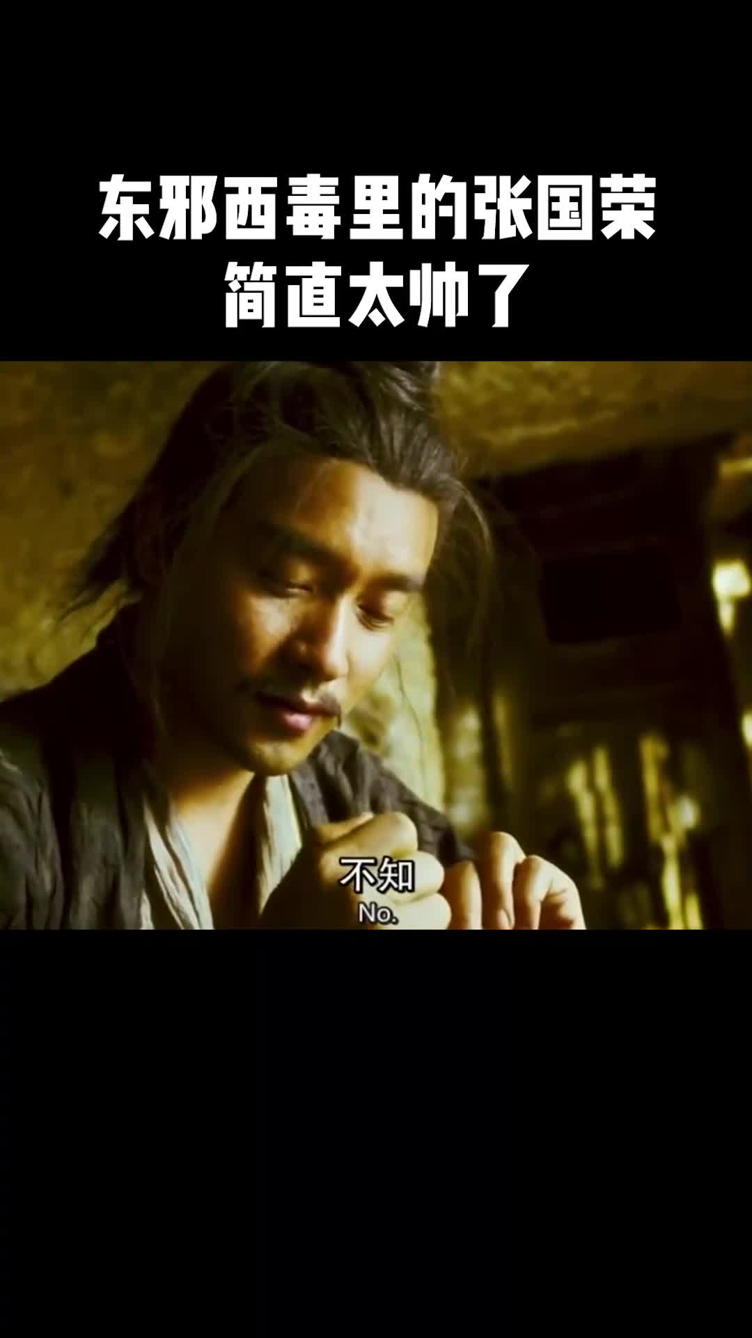 东邪西毒里的张国荣简直太帅了