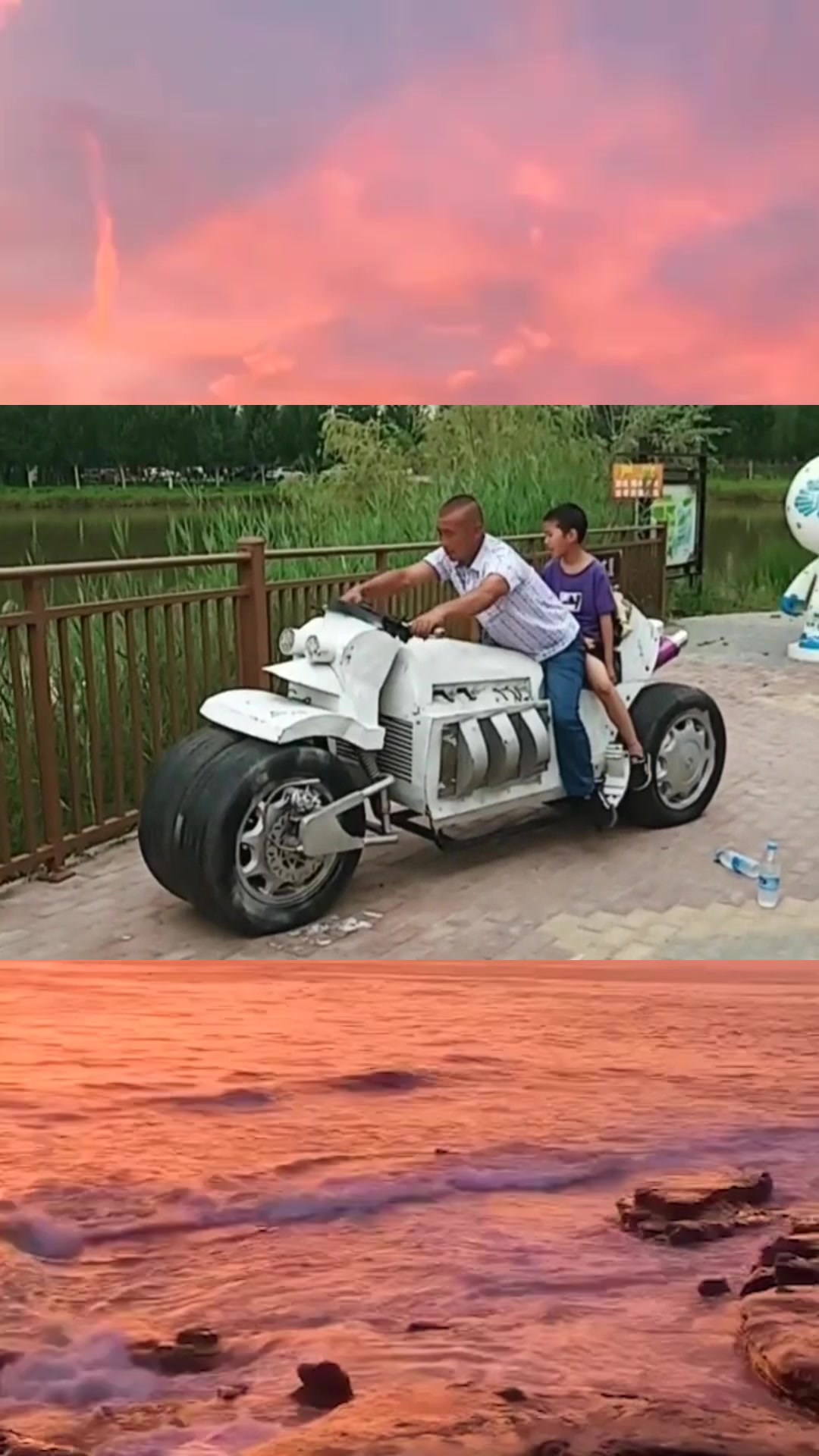 搞笑#大叔骑了一辈子的摩托车,没想到被这辆摩托车给难住了