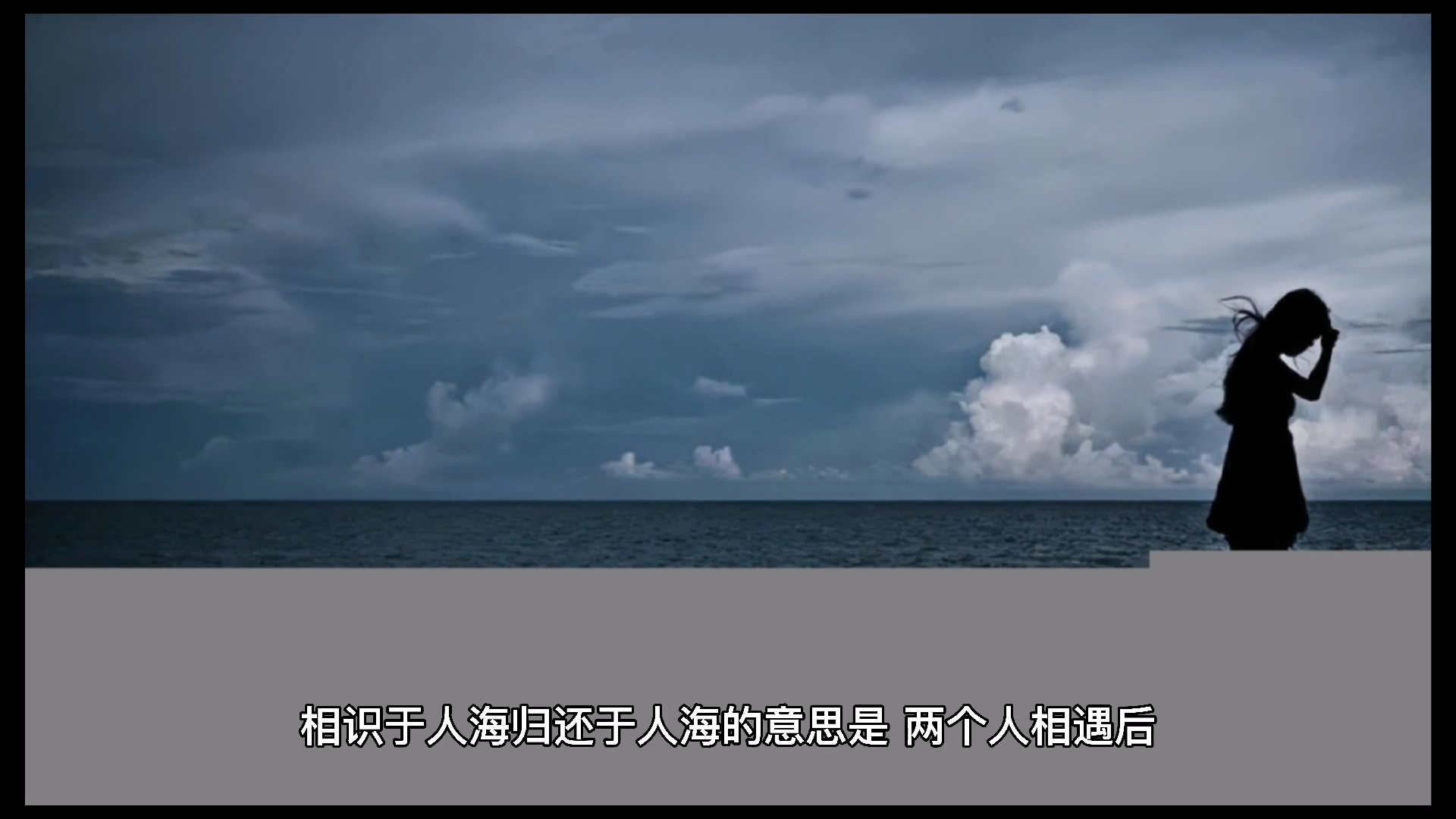 我来告诉你归还于人海是什么意思