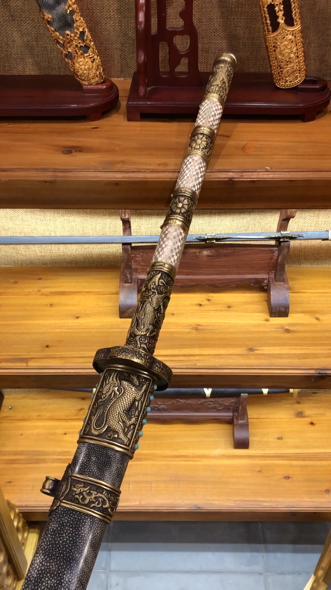 康熙战刀,霸气十足,复古版型